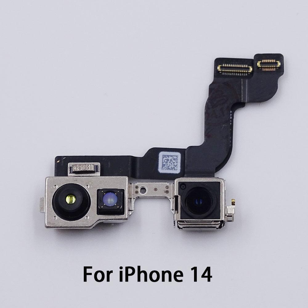 A+++ Front Camera For iPhone 14 Pro Max 14 Mini 14 Plus Front Camera Replacement Test Back Clear Focus Clear Parts With Face ID