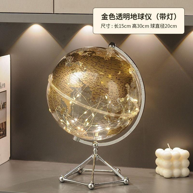 Прозрачный шар с лампой, светящийся орнамент, роскошная настольная лампа, украшение, подарок девушке на выпускной ученику средней школы