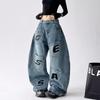 Womens High-Waisted Straight Leg Jeans Loose Fit Casual Pants 2025 Fashion