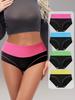 4PCS Women Panties High Waist Body Shaper Underwear Soft Cotton Ladies Briefs Slim Breathable Panty Plus Size Female Lingerie
