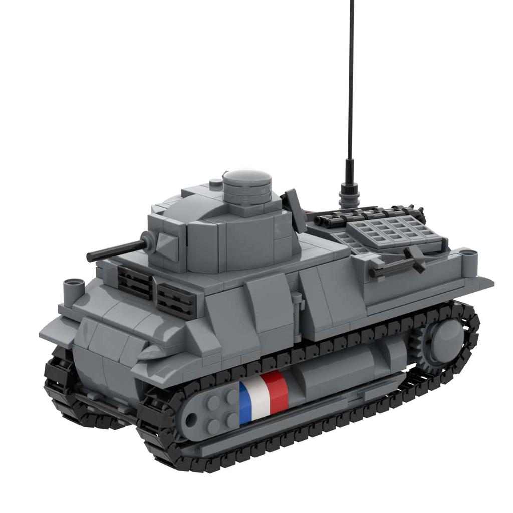 Ww1ww2 Французская Армия Танк AMX-13 CHAR B1 BIS Somua S35 AMX-30 Renault FT-17 ARL44 Lorraine 155 Бронированный Военный Строительный Блок Игрушка