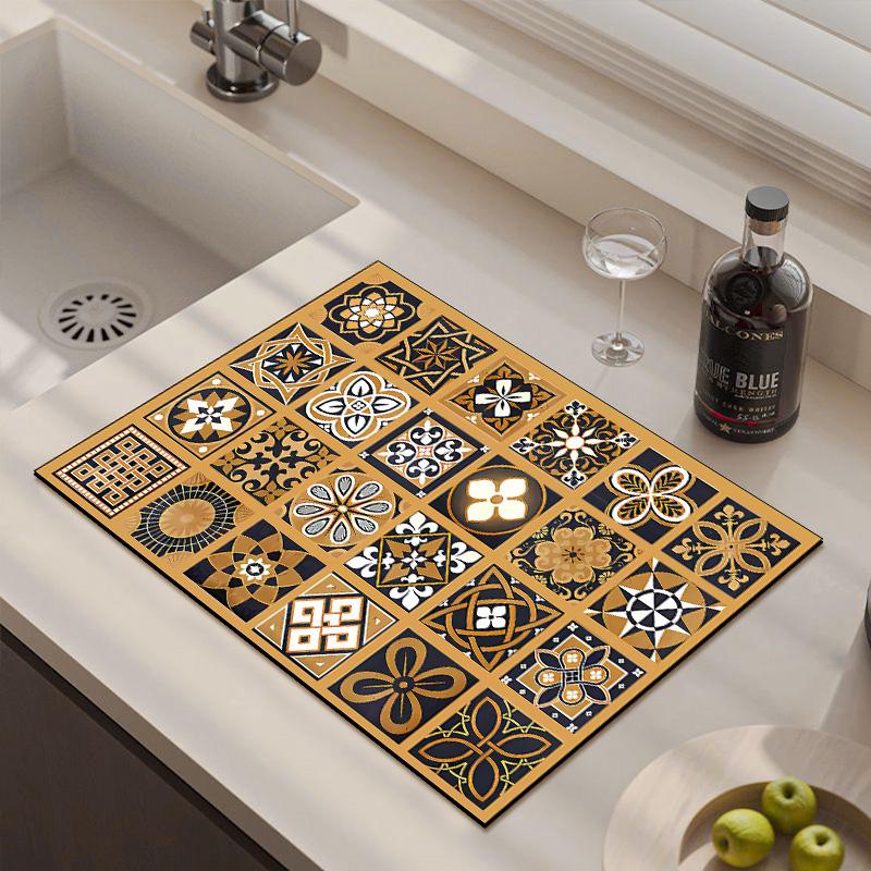 Коврик для сушки посуды Коврик для кухни Впитывающий коврик для сушки посуды Впитывающий коврик для сушки посуды Коврик для кухни Принадлежности для ковров