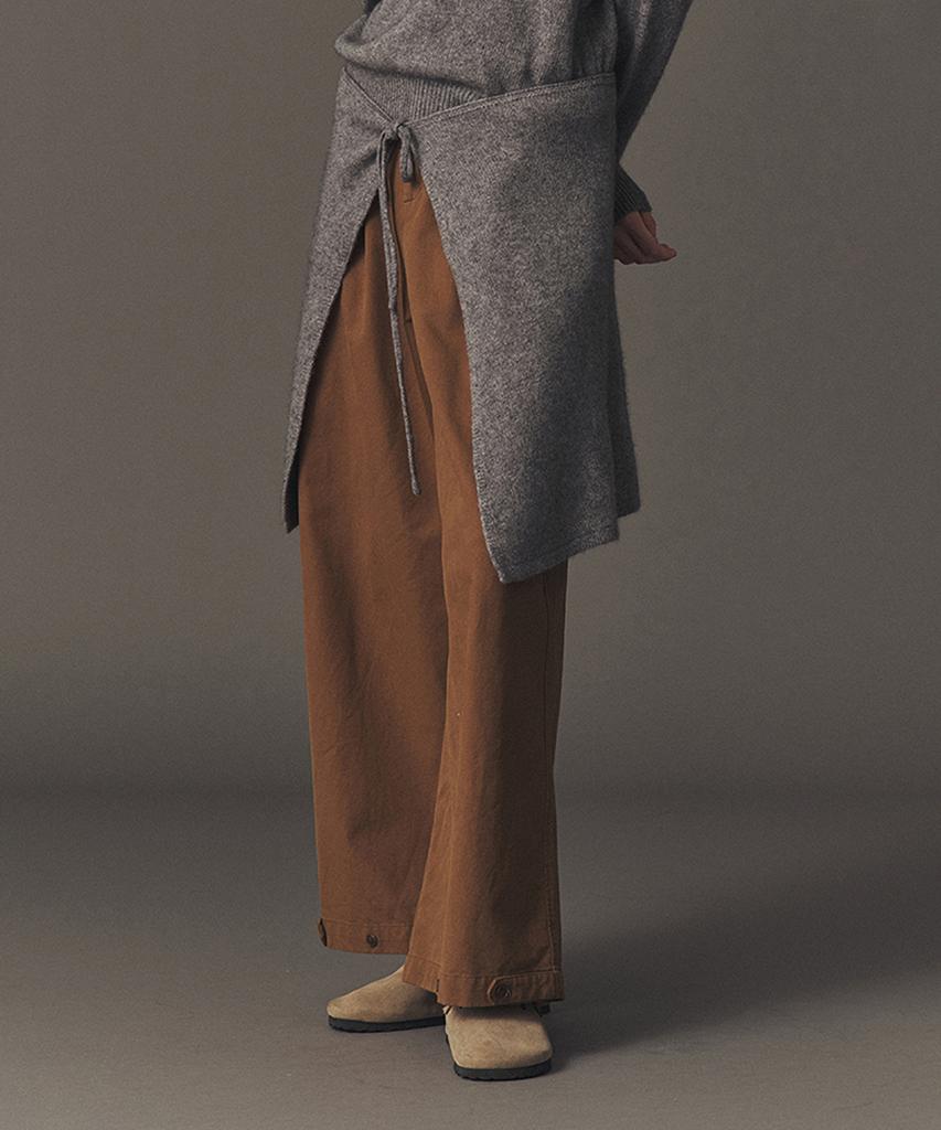 Awi Wool Blend Knit Wrap_Charcoal