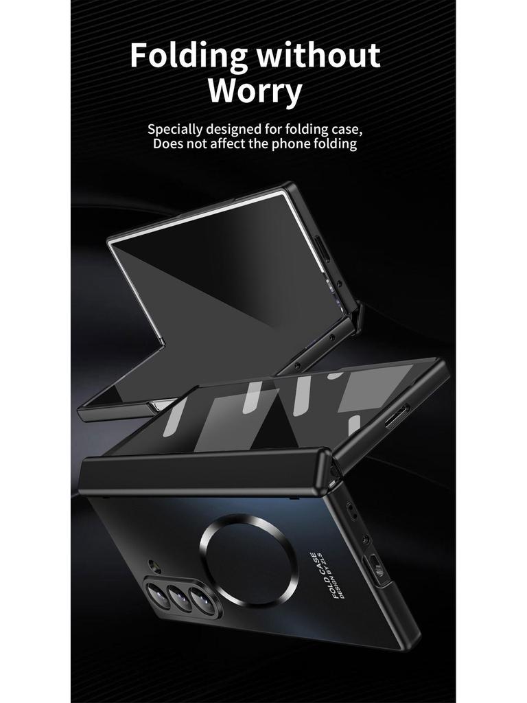 Магнитный чехол для Samsung Z Fold7/6: Полное покрытие, Защита от падений, Пленка для складного экрана и шарнира