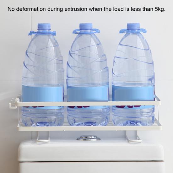 Полка для ванной комнаты Компактная полка для хранения без перфорации, простая установка в ванной комнате над унитазом для дома