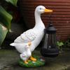 LED Duck Solar Lantern Warm Light Solar Garden Statue Durable Animal Figurine Lantern  Landscape