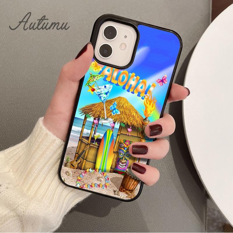 Чехол для телефона Surfing Hawaii Paradise для iPhone 11 12 13 14 Pro Max mini XR XS SE 2020 7 8 Plus Samsung Galaxy S21 S22