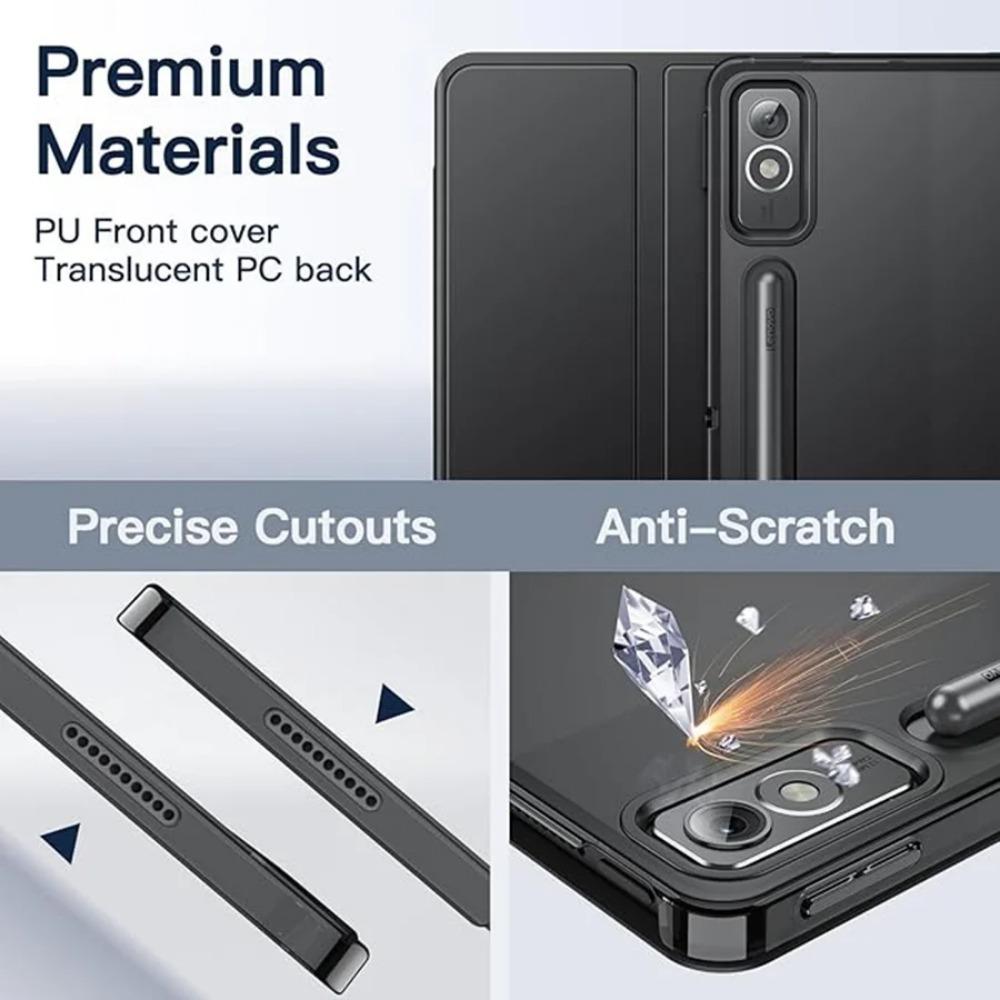 Чехол для Lenovo Tab P12 12,7 дюйма TB-375FC Автоматическое пробуждение Подставка Обложка для планшета Xiaoxin Pad Pro 12.7 TB-371FC Магнитные умные чехлы Capa