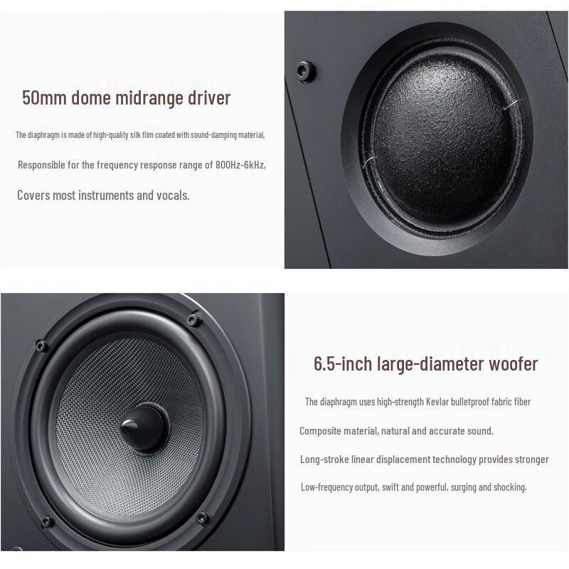 HiVi M3 Plus Bookshelf Speaker with Diva Stand CN plug (adapter included)