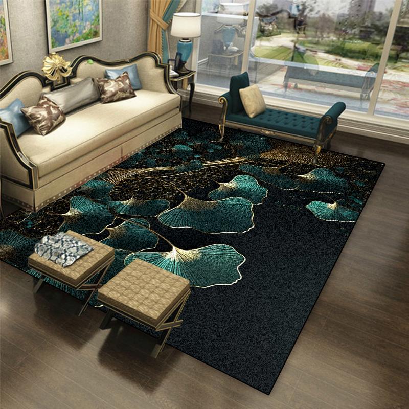 Light Luxury Green Carpet for Living Room Decor Nordic Carpets Sofa Area Decoration Lounge Floor Mat Large Area Rugs Bedroom