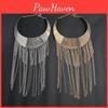 Fashionable Retro Multi Layer Tassel Design Women Metal Necklace For Sweaters