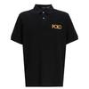 Polo однотонная повседневная рубашка поло с коротким рукавом и вышитыми буквами для мужчин 710920206-001
