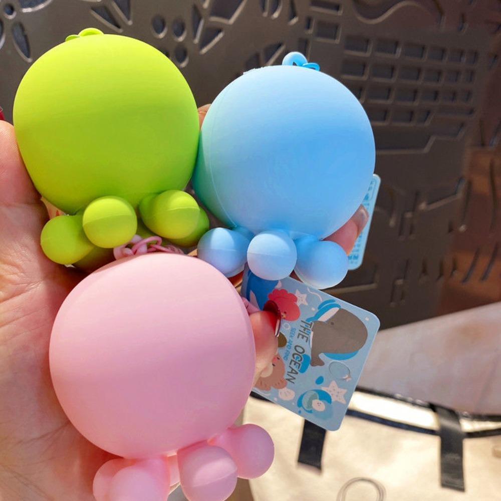 Силиконовый кулон-осьминог, кукла-осьминог, брелок, подарок на день рождения