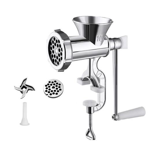 Ручная мясорубка 3-в-1 с насадкой для набивки колбас, настольным зажимом, мясорубка, ручная мясорубка, домашний инструмент для обработки мяса