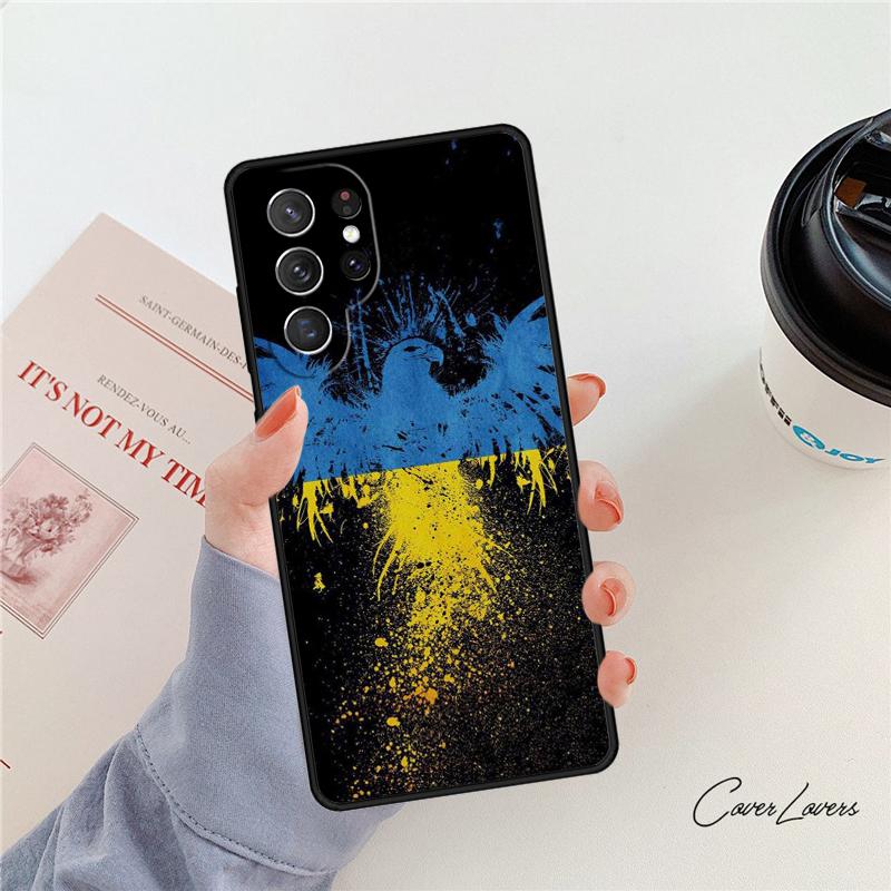Флаг Украины Украинский чехол для телефона Для Samsung Galaxy S24 S25 S23 S22 Ultra Note 10 20 Plus S20 S21 FE Чехол