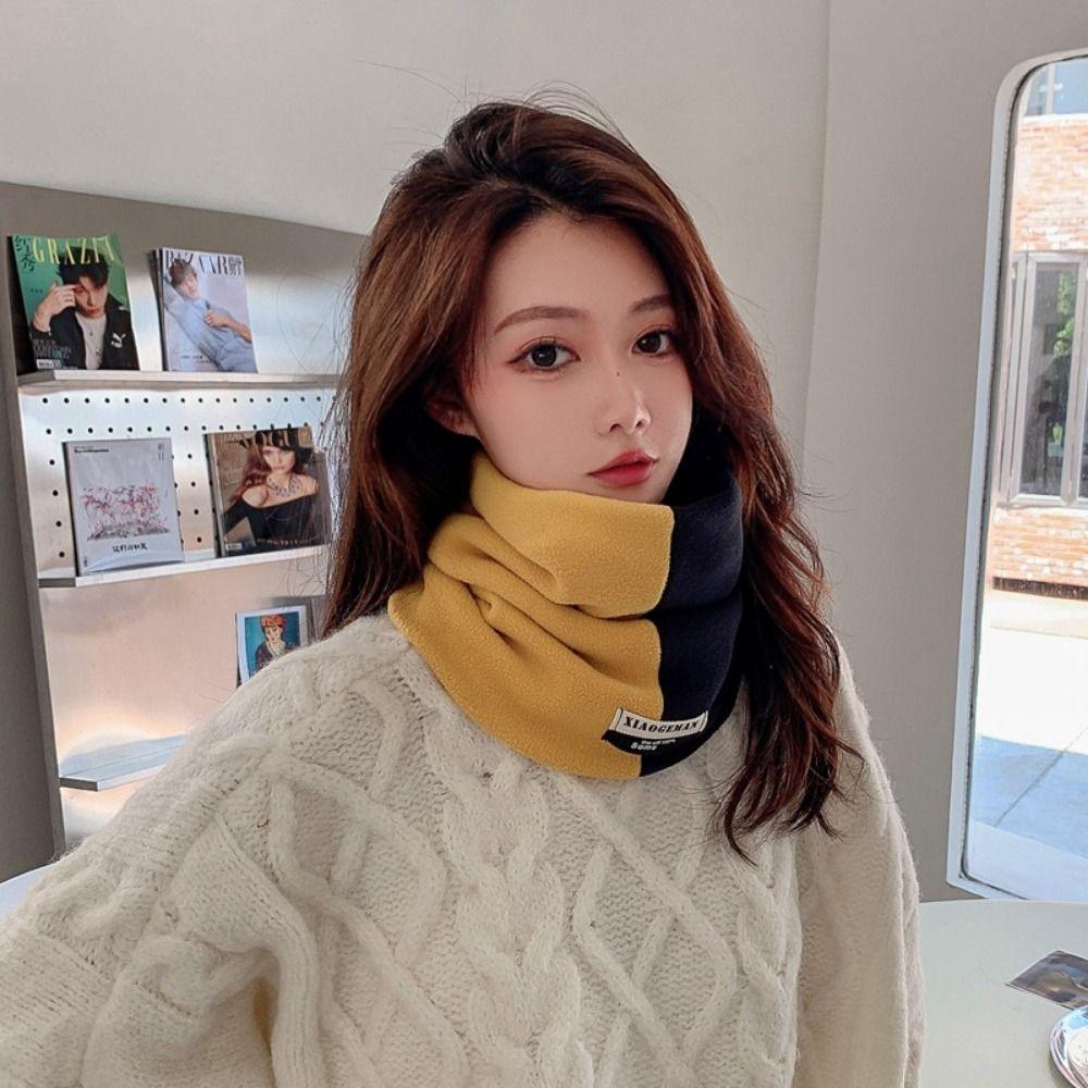 Winter Warm Hooded Scarf Knitted Neck Scarves Bandana New Ski Climbing Scarfs