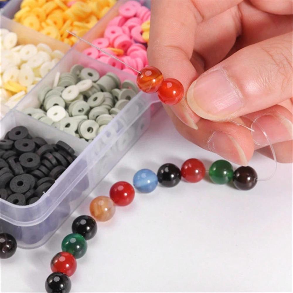 Прозрачная эластичная нить для изготовления украшений, для DIY браслетов, ожерелий, бисерных аксессуаров