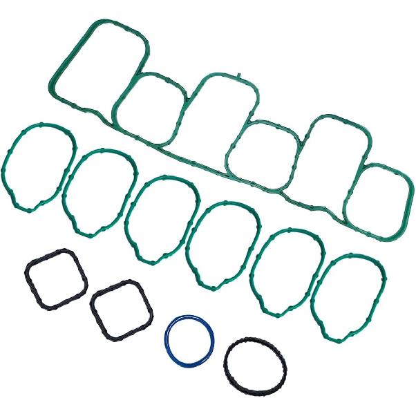 Engine Intake Manifold Gasket Kit Fits for Ford F-150 Mustang Edge for Lincoln MKZ MKX 3.5L-3.7L V6 DOHC 2011-2015