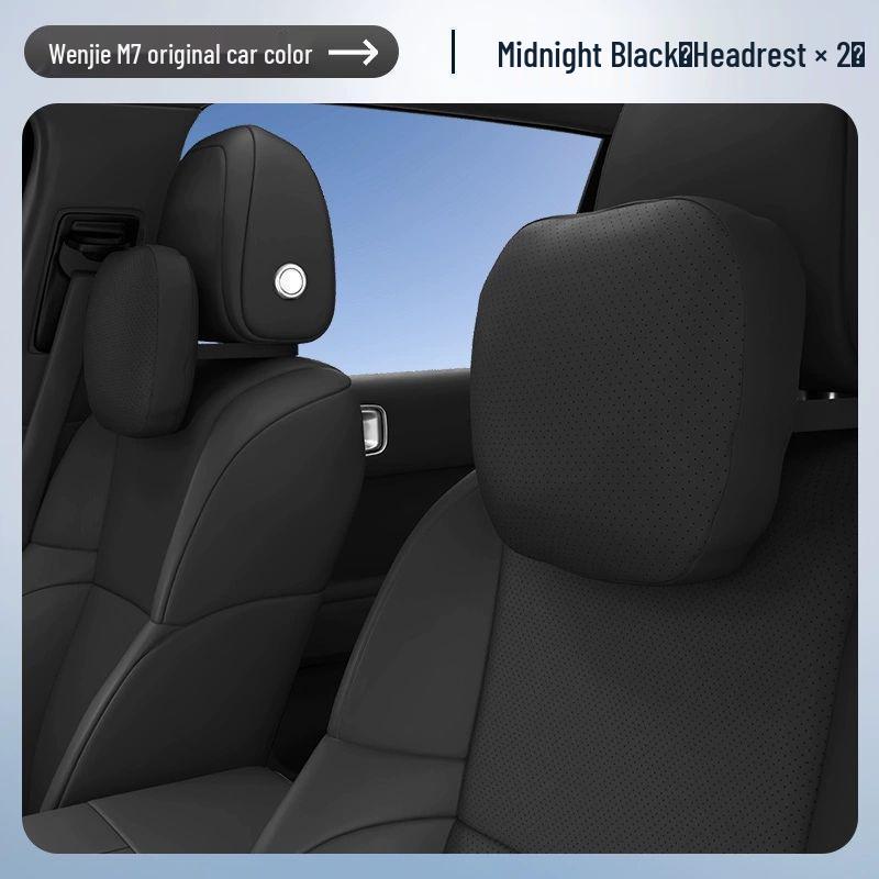Wenjie M7 Car Accessories: Headrest, Lumbar Support, and Neck Pillow for Interior Comfort.