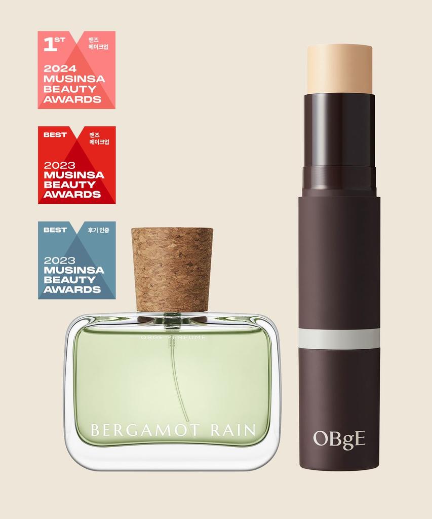 Natural Cover Foundation + Perfume 50ml Set (Choose 1 from Bergaot Rain, Jazz Musk, or Smoky Leather)