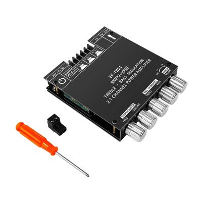 ZK-TB21 2.1-канальный модуль платы аудиоусилителя с Bluetooth 5.0 50 Вт x 2 + 100 Вт Усилитель