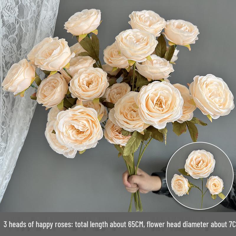 Свадебный декор из шелковых цветов шампанского - Искусственные элементы цветочного оформления потолка и прохода