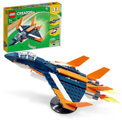 LEGO Создатель Эксперт Сверхзвуковой Реактивный Игрушка Подарок День Рождения Блок Рождество Мальчики Девочки Дети 7 Лет 8 Лет 9 Лет Начальная Школа