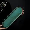 Retro Ceramic Dry Bubble Tray Creative Peacock Green Tea Tray Small Tea Table Kung Fu Tea Set Accessories Saucer