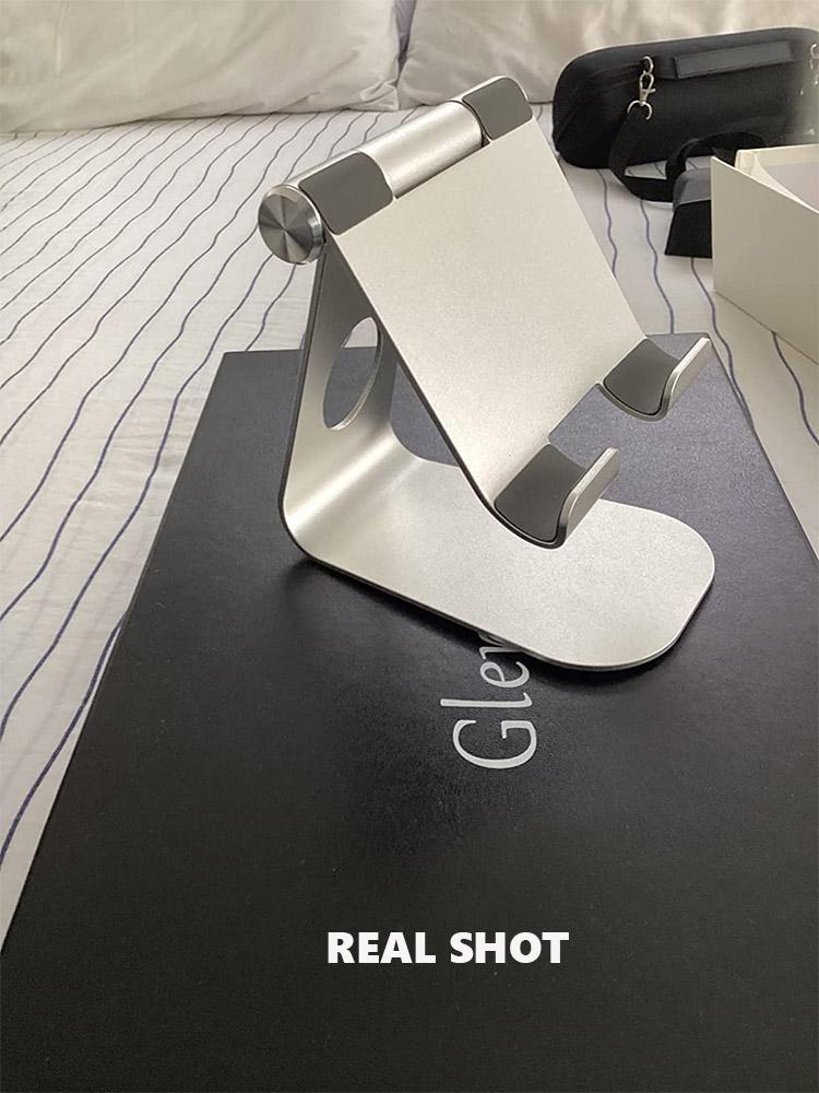 Lamicall S1X Universal Tablet Mount Desk Adjustable Multi-angle Mobile Phone Stand Sturdy Aluminum Alloy Pad Bracket 4.7-13 Inch