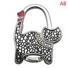 Cat Shape Folding Handbag Hook Holder Purse Hanger Table Edge Hanging Hooks