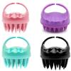 Round Hair Washing Brush Silicone Wet & Dry Multipurpose Massage Brush