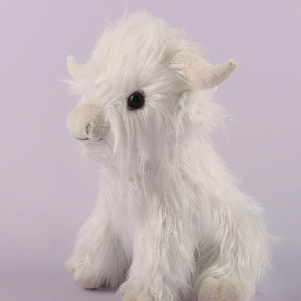 27 см Kawaii моделирование хайлендская корова животное плюшевая кукла мягкая кремовая плюшевая игрушка для крупного рогатого скота Kyloe плюшевый подарок для детей