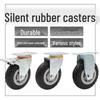 IRIR 4-inch Silent Swivel Caster Wheel with Brake