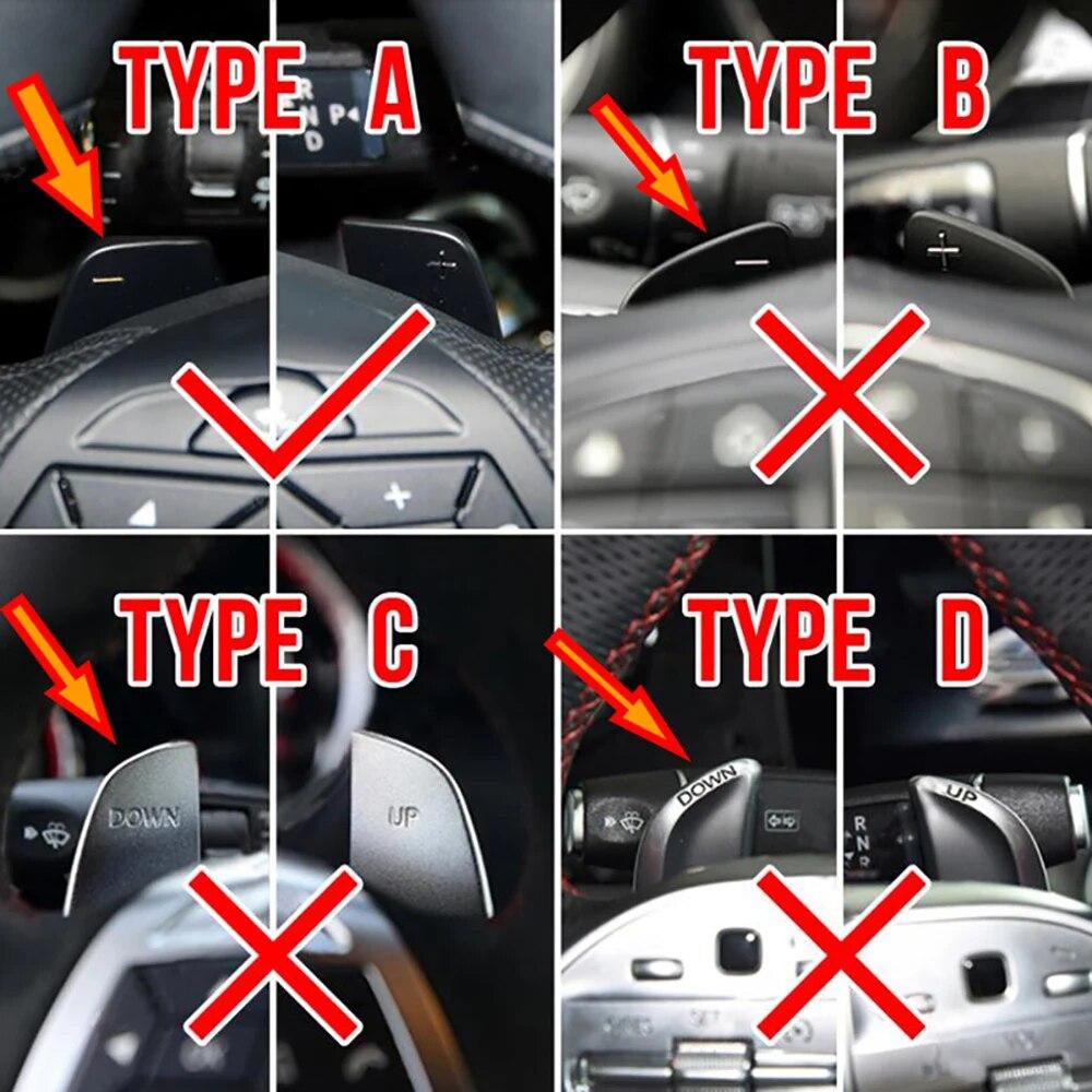 Для Mercedes Benz ABE CLK SLK RM MB W204 W176 W246 W212 X204 W166 X166 подрулевой рычаг переключения передач, удлинитель рулевого колеса, 2 шт.
