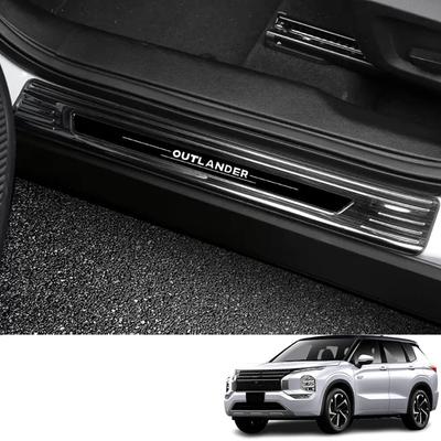 Накладки на пороги Bmolpt для Mitsubishi New Outlander PHEV 2021 Нержавеющая сталь SUS304 Наружные Боковые Боковые Дверные Пороги Внутренние Индивидуальные Боковые из Нержавеющей Стали