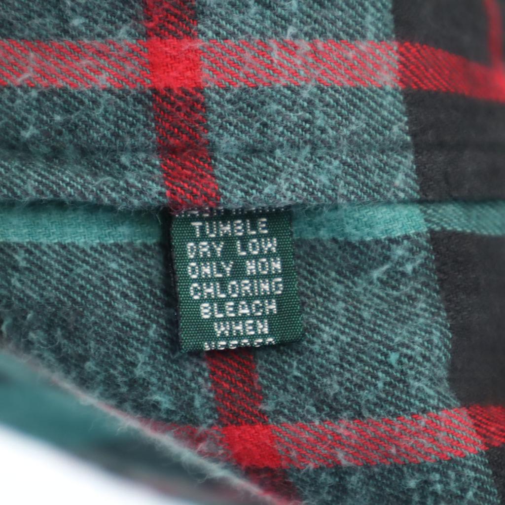 POLO COUNTRY RALPH LAUREN 80-е 90-е Винтажная рубашка из хлопка с длинным рукавом в клетку тартан Мужская Б/у