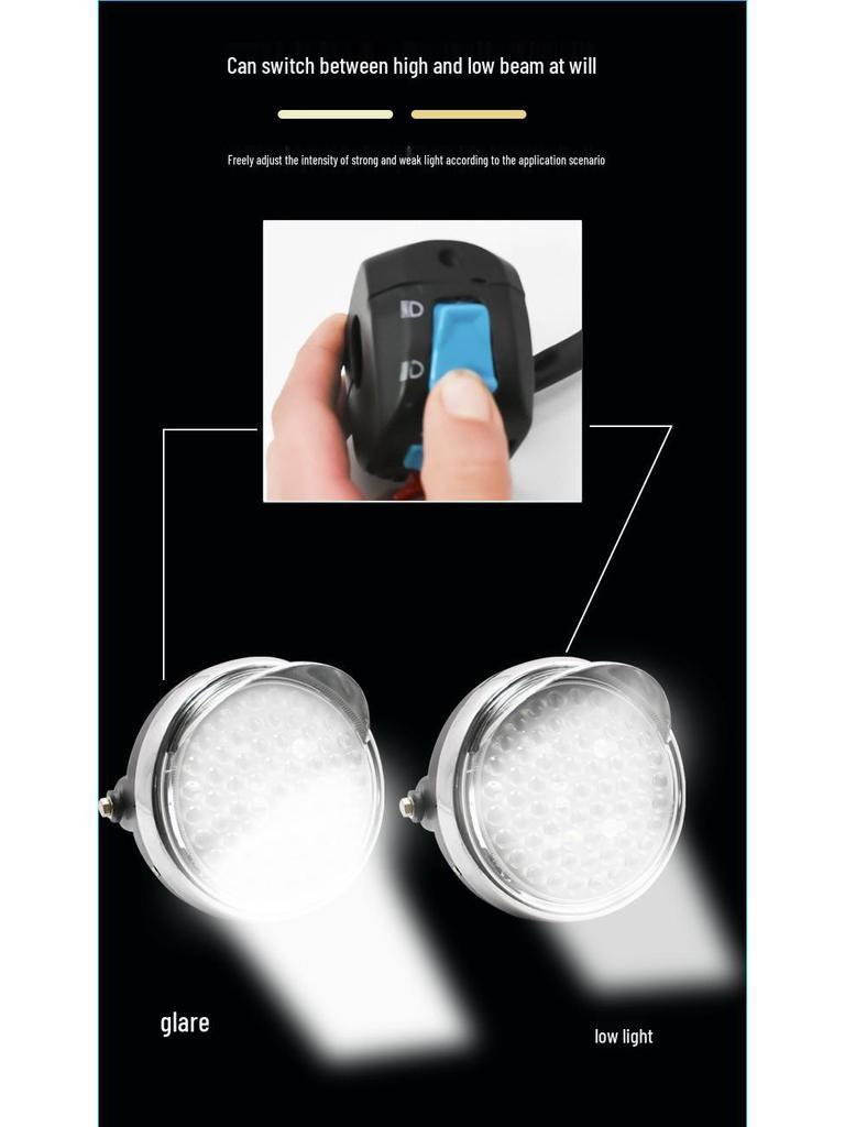 Super Bright LED Headlight for Electric Three-Wheeled Vehicles