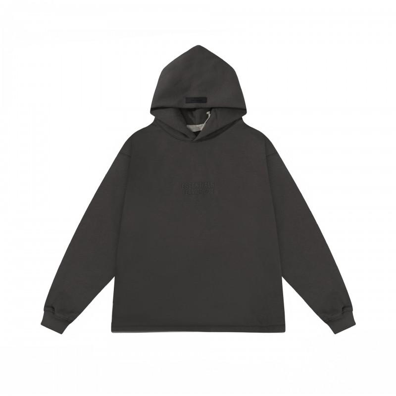 Unisex Oversized Hooded Sweatshirt With Flock Letter Print Soft Cotton Blend Warm Lined