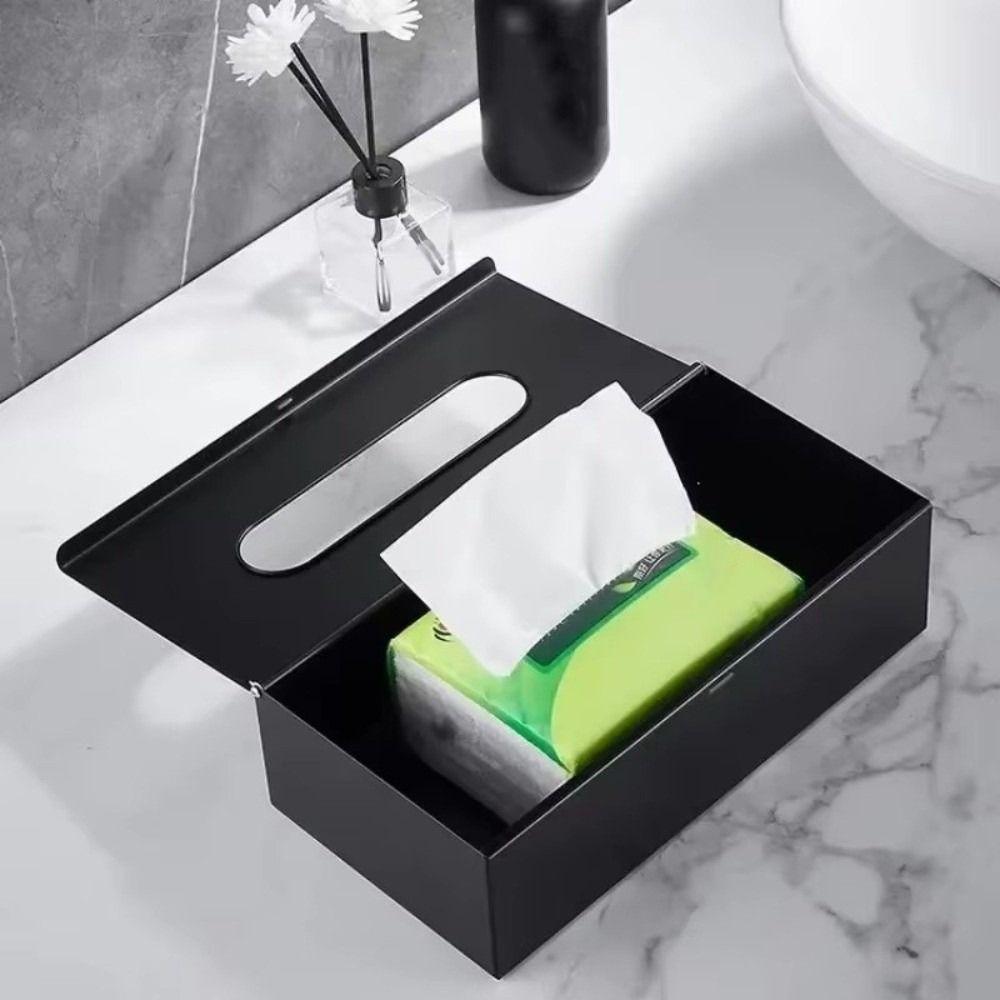 Rectangular Napkin Storage Box Wall-mounted Table Paper Container Gift Paper Towel Case Kitchen