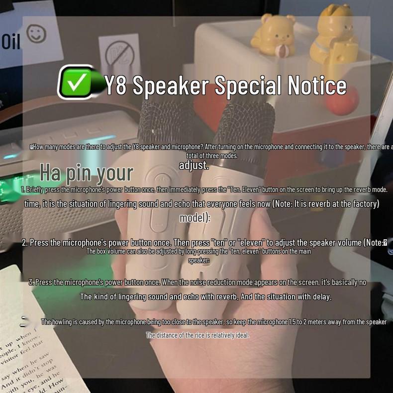 2026 German YF Bluetooth Speaker with Karaoke Mic – Stylish All-in-One for Home & Celebrations