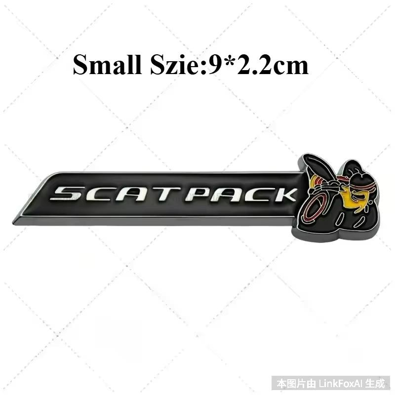 Metal 3D Car Sticker SCATPACK 6.4L Bee Body Decoration Scratch Cover DIY decoration car Accessories