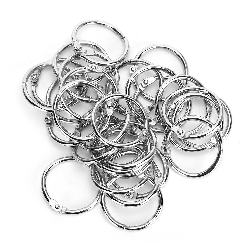 Tinplate Book Binder Loose Leaf Opening Circle Hoops for Scrapbook Album Stationery SuppliesSQ-25