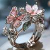Non-fading Butterfly Ring Crafts Open Ring Clothing Accessories Vintage Rings