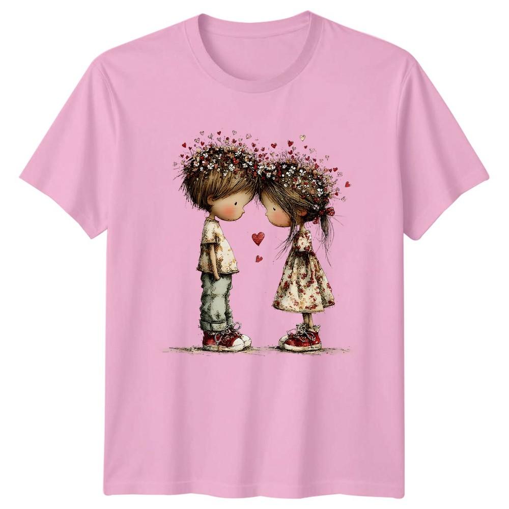 Sweet Couple RoUnisexce Unisex TShirt Graphic Tee
