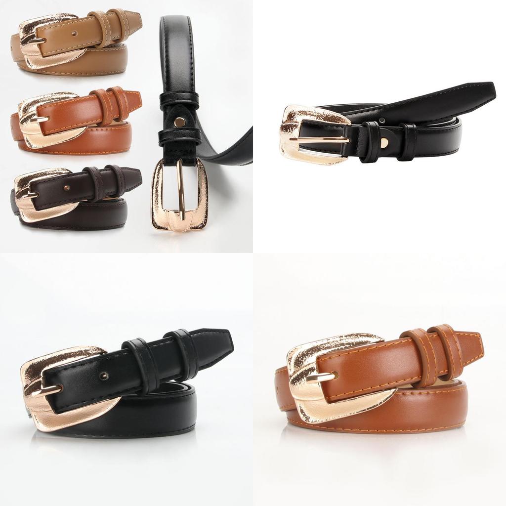 Элегантный женский ремень из ПУ с классической пряжкой-булавкой для повседневного и делового использования