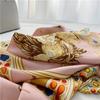 110*110 см квадратный шелковый шарф женский модный принт маленький шейный платок офисный женский пояс для волос носовой платок женский платок шаль шарф