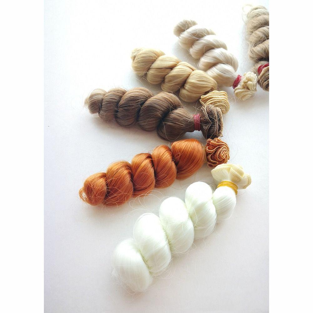 Красочные кудрявые парики из термостойкого волокна, парик для куклы, аксессуары для куклы для 1/3 1/4 1/6 SD/BJD