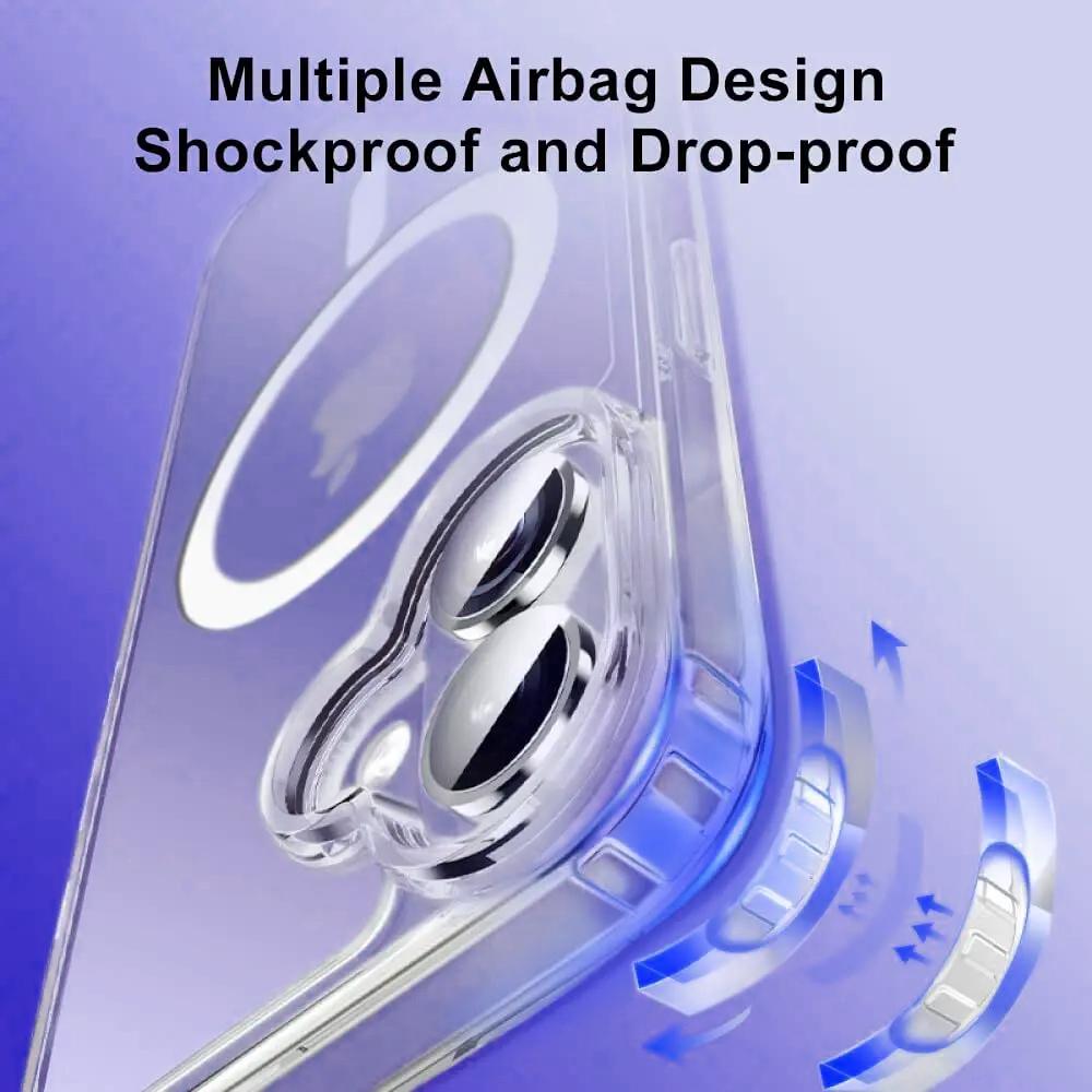 Магнитный Чехол для Беспроводной Зарядки MagSafe Для iPhone 17 Air 17 Pro 17 Pro Max Гибридный Жесткий Чехол Мягкая Оболочка
