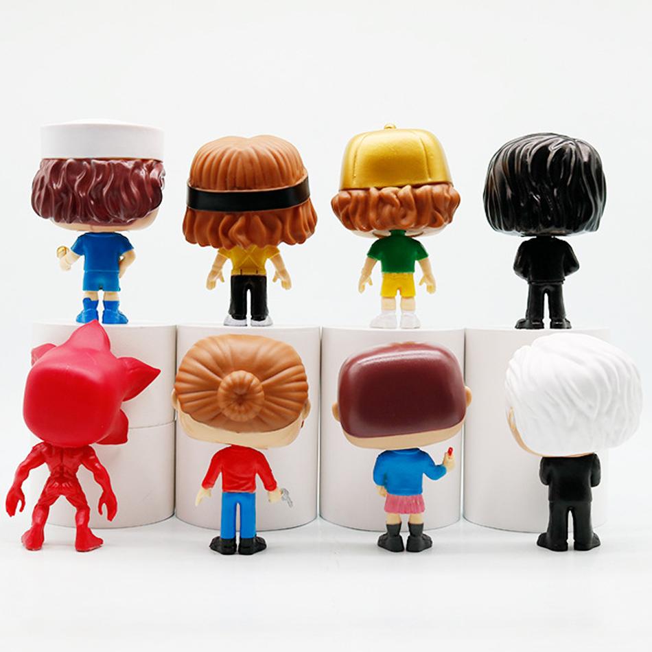 8 шт. Карманный брелок Одиннадцать Барб Робин Стив Дастин Виниловая фигурка Брелок Модель Игрушки
