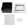 Recessed Floor Socket 2 X 3 Prong and LAN Port Sliding Door Embedded Floor Outlet for Kitchen Living Room Office